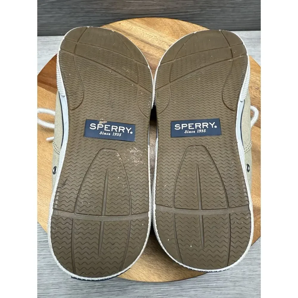 Sperry Halyard Boat Shoes Khaki CVO Men 7.5